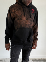 Distressed Cross & Crown Hoodie