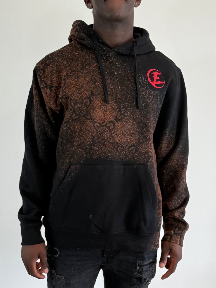 Distressed Cross & Crown Hoodie