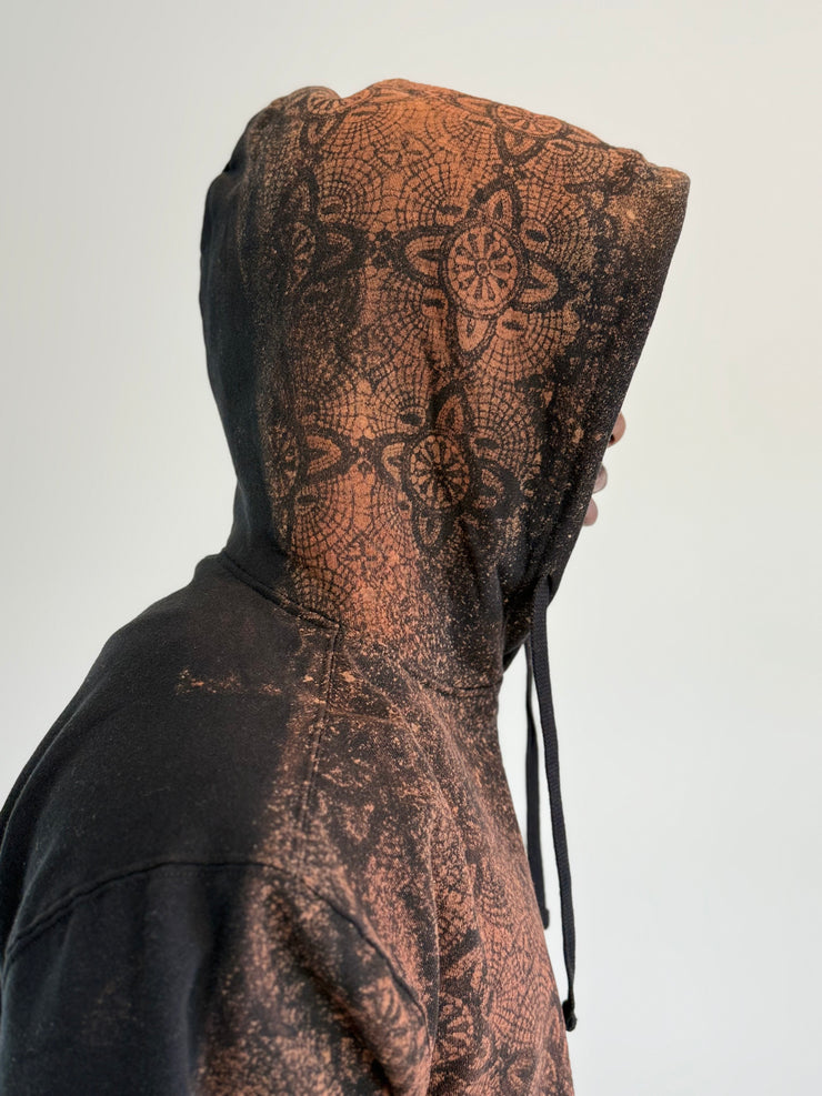 Distressed Cross & Crown Hoodie